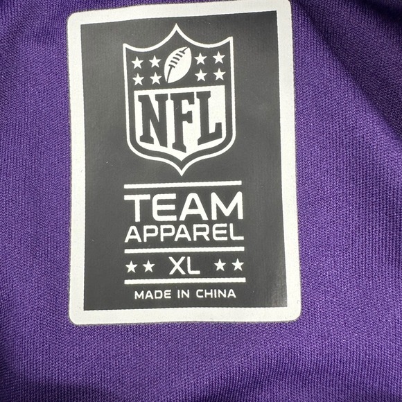 NFL Baltimore Ravens XL Purple 1/4 Zip Pullover Team Apparel Long Sleeve Shirt‎ - Picture 8 of 11